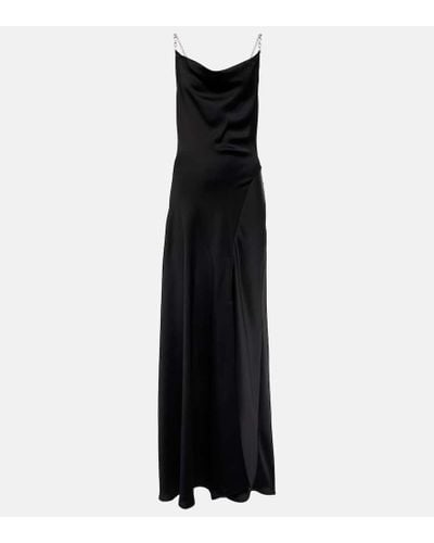 Jonathan Simkhai Finley Embellished Satin Maxi Dress - Black