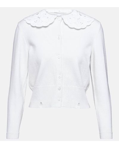 Patou Convertible Wool-blend Cardigan - White