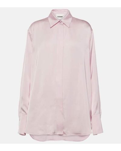 Jil Sander Powder Satin Shirt - Pink