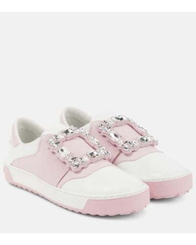 Roger Vivier Sneakers Very Vivier aus Leder - Pink