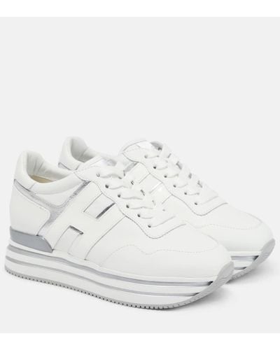 Hogan Midi H483 - Leather Sneakers - White