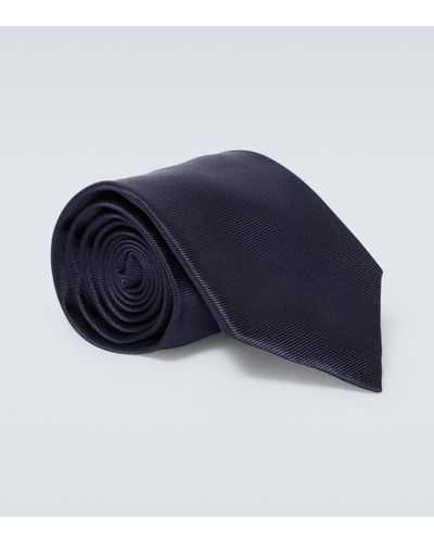 Tom Ford Cravate en soie - Bleu