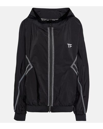 Tom Ford Impermeable tecnico - Negro