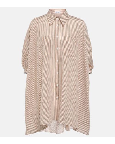 Brunello Cucinelli Hemd aus einem Baumwollgemisch - Natur