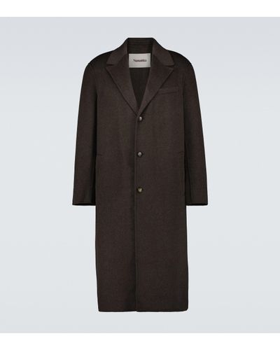 Nanushka Einreihiger Mantel aus Wolle - Schwarz