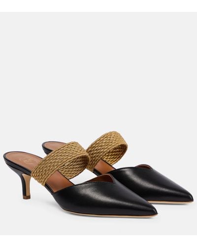 Malone Souliers Maisie 45 Leather Mules - Brown