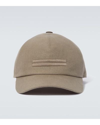 Zegna Cappello da baseball in lino - Neutro