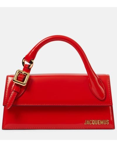 Jacquemus Le Chiquito Long Leather Shoulder Bag - Red