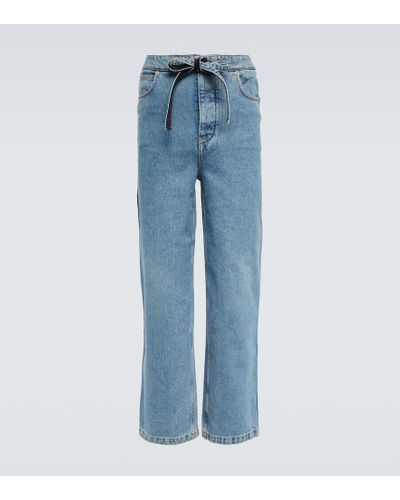 Loewe Drawstring Straight Jeans - Blue