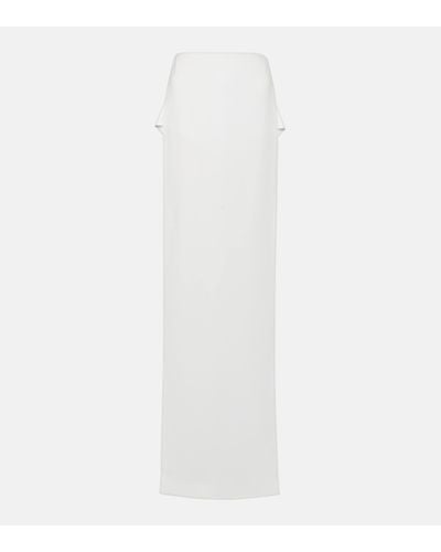 Monot Side-slit Jersey Maxi Skirt - White