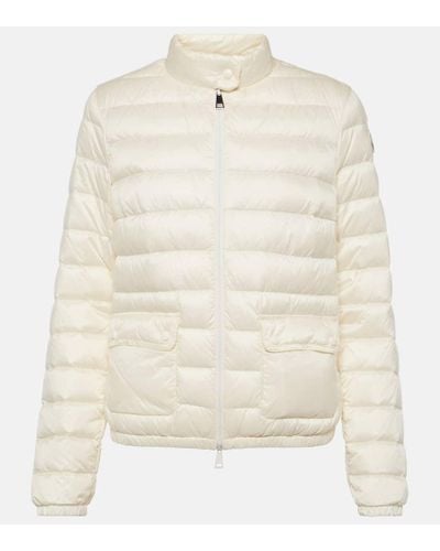 Moncler Lans kurze daunenjacke - Weiß