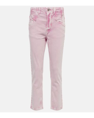 Isabel Marant High-Rise Slim Jeans Niliane - Pink