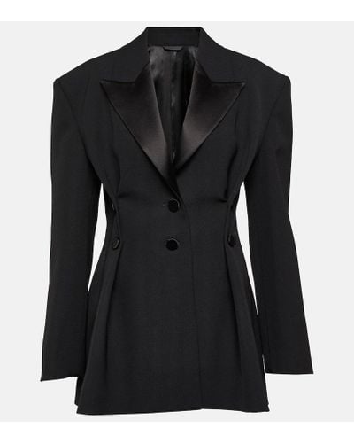 Givenchy Blazer cruzado de lana - Negro