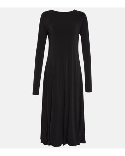 Jil Sander Jersey Midi Dress - Black