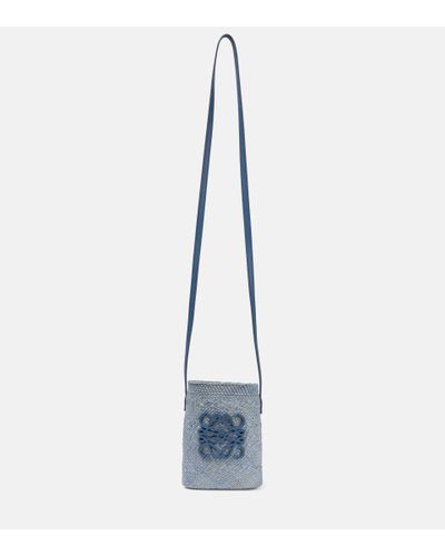 Loewe Paula's Ibiza Bucket-Bag Anagram - Blau