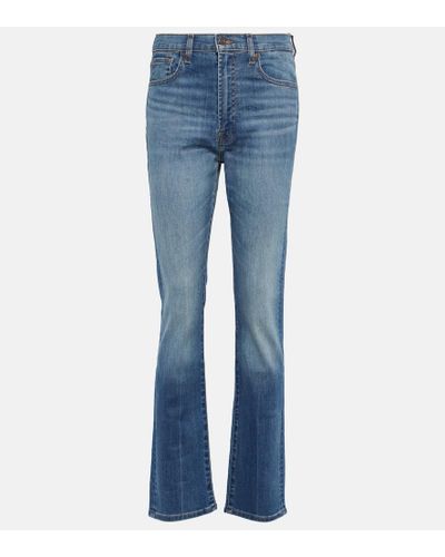 7 For All Mankind High-rise Slim Jeans - Blue