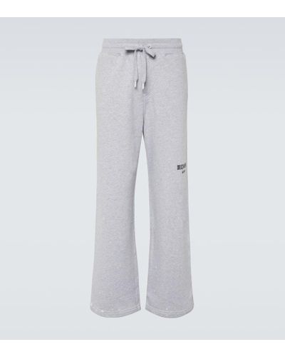 Dolce & Gabbana Pantalones deportivos de algodon - Gris