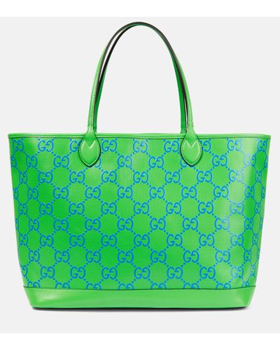 Gucci Shopper aus Leder - Grün
