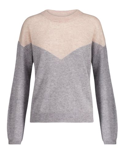 Velvet Pullover Mika aus Kaschmir - Grau