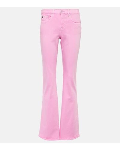 AG Jeans Pantalones bootcut Sophie de algodon - Rosa