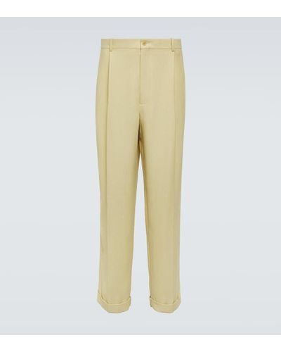 The Row Keenan Straight Pants - Yellow