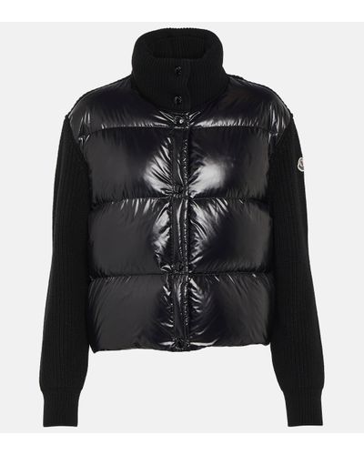 Moncler Down-paneled Jacket - Black