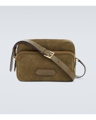 Tom Ford Leather Shoulder Bag - Green