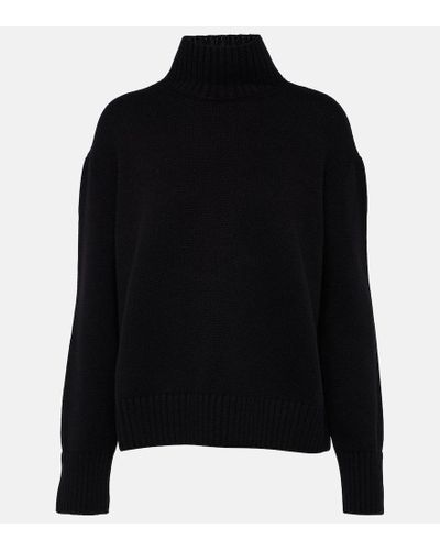 Loro Piana Cashmere Turtleneck Sweater - Black