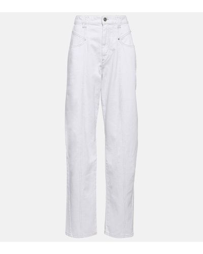 Isabel Marant High-Rise Jeans Vetan - Weiß