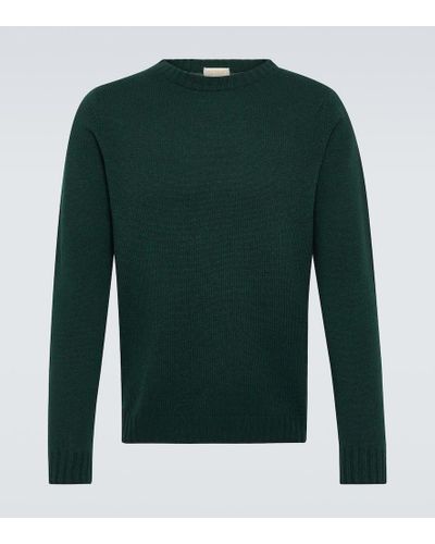 John Smedley Norfolk Cashmere And Wool Sweater - Green