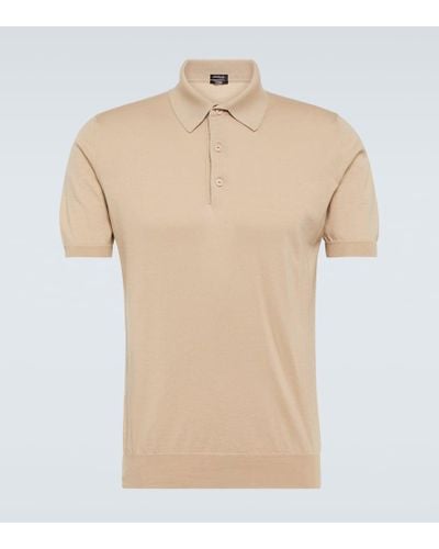 Kiton Cotton Polo Shirt - Natural
