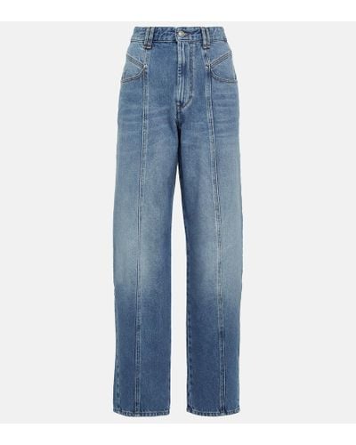 Isabel Marant High-Rise Jeans Vetan - Blau