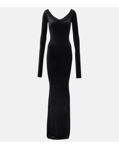 Rick Owens Slip Jersey Maxi Dress - Black