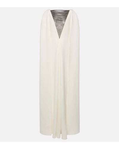 Safiyaa Verzierte Robe Abrielle - Weiß