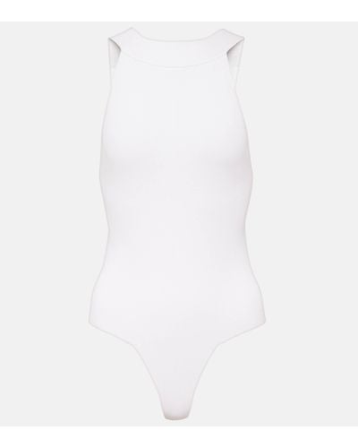 Khaite Campagna Jersey Bodysuit - White