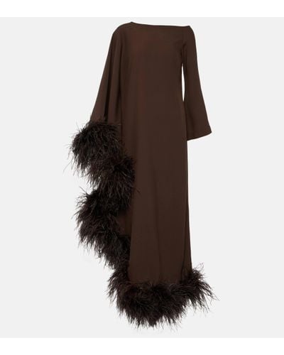 ‎Taller Marmo Ubud Extravaganza Crepe Gown - Brown