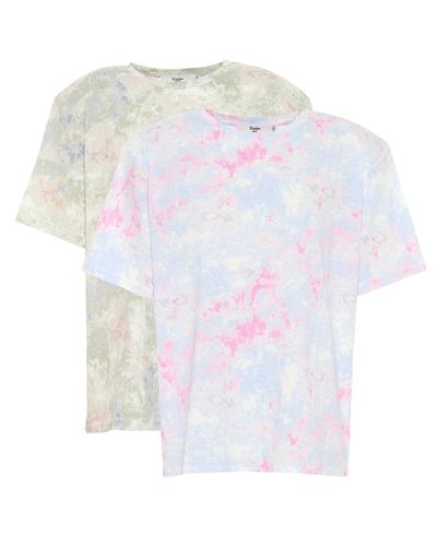Frankie Shop Exclusivo en Mytheresa – set de 2 camisetas Jeanette con tie-dye - Multicolor