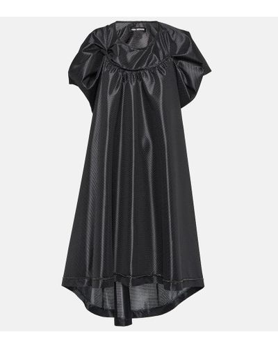 Junya Watanabe Draped Midi Dress - Black