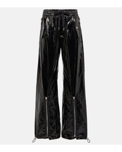 Dolce & Gabbana High-rise Wide-leg Pants - Black