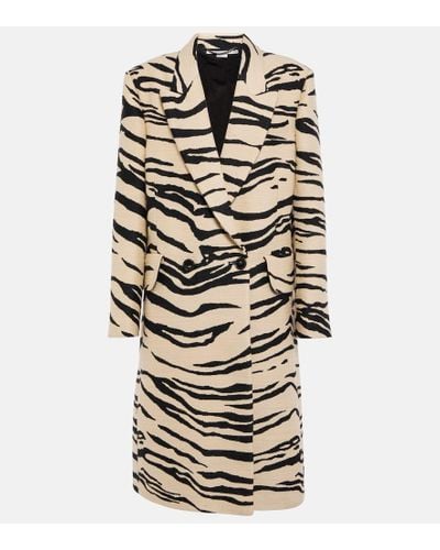 Stella McCartney Printed Double-breasted Coat - Multicolor