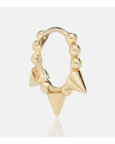 Maria Tash Triple Spike Clicker 14kt Gold Earring - Metallic