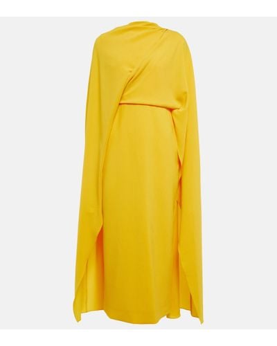 ROKSANDA Cape Midi Dress - Yellow