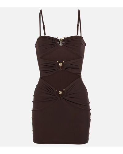 Christopher Esber Cutout Minidress - Brown