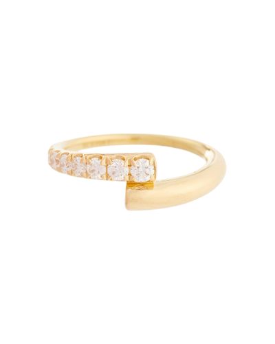 Melissa Kaye Lola 18kt Gold Ring With Diamonds - Metallic