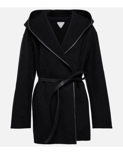 Bottega Veneta Belted Wool And Cashmere Coat - Black