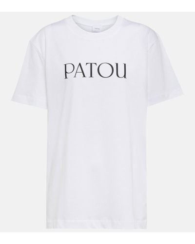 Patou Logo Cotton Jersey T-shirt - White