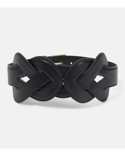 Altuzarra Loopy Leather Belt - Black