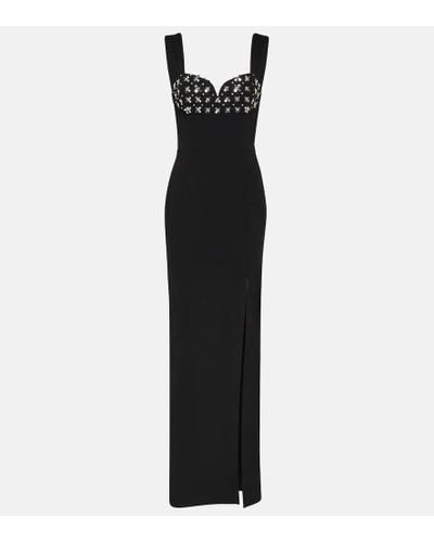 Rebecca Vallance Vestido de fiesta Bianca con cristales - Negro