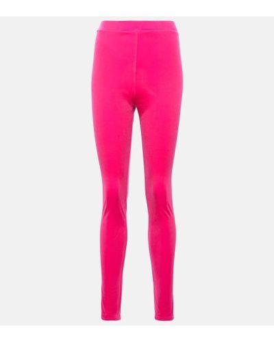 Alexandre Vauthier Jersey leggings - Pink