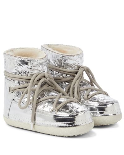 Inuikii Star Metallic Ankle Boots - White